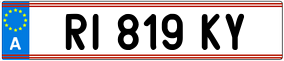Trailer License Plate